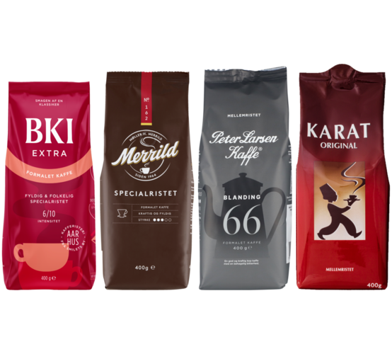 Flere varianter. 400 g. Kg-pris 97,50. Maks. 3  poser pr. kunde. Frit valg.