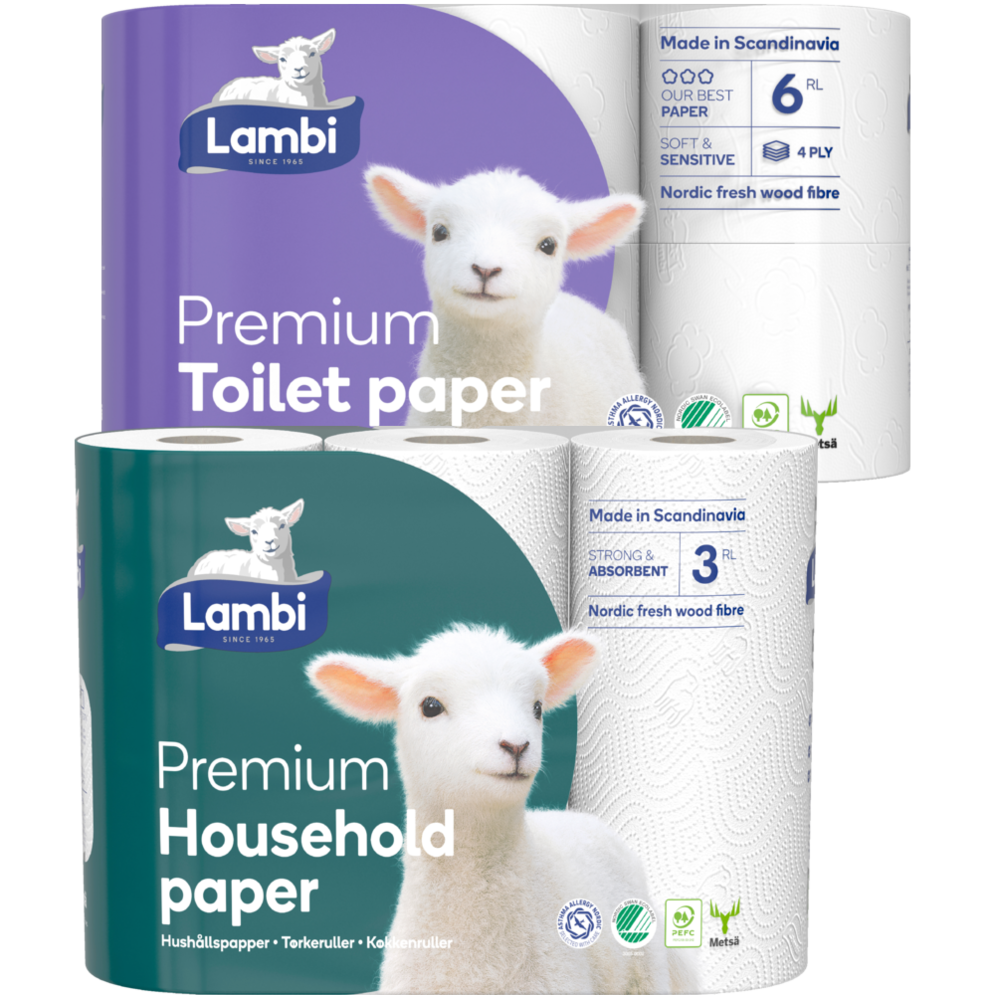 Lambi Premium toiletpapir