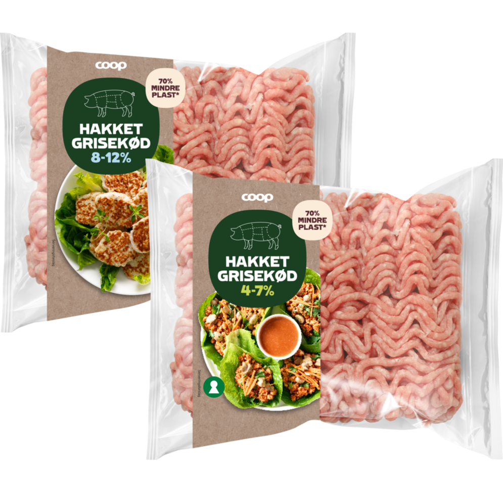 Coop hakket grisekød 4-7%