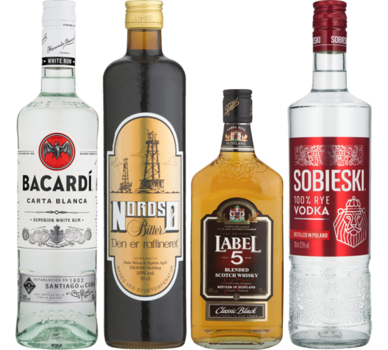 70 cl. Literpris 127,14. Frit valg.
